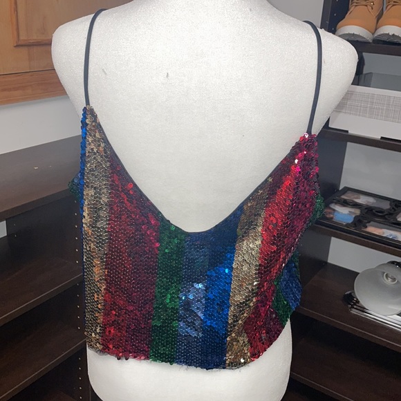 Multicolored sequin tank - Picture 3 of 4